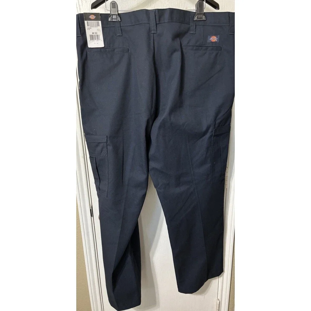 Dickies Men’s Cargo Pants Blue Size 44 UU Length 33.5 Work Pant NEW WITH TAGS